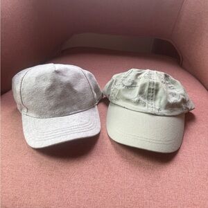 2 Toddler 2T Kids' Gray and Green Dinosaur Baseball Caps